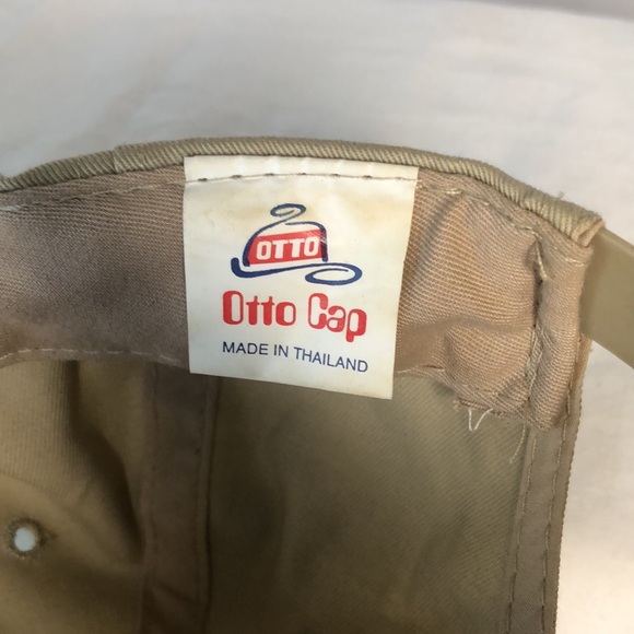 OTTO CAP NISSAN tan and blue baseball cap. Made in Thailand. - Picture 5 of 9